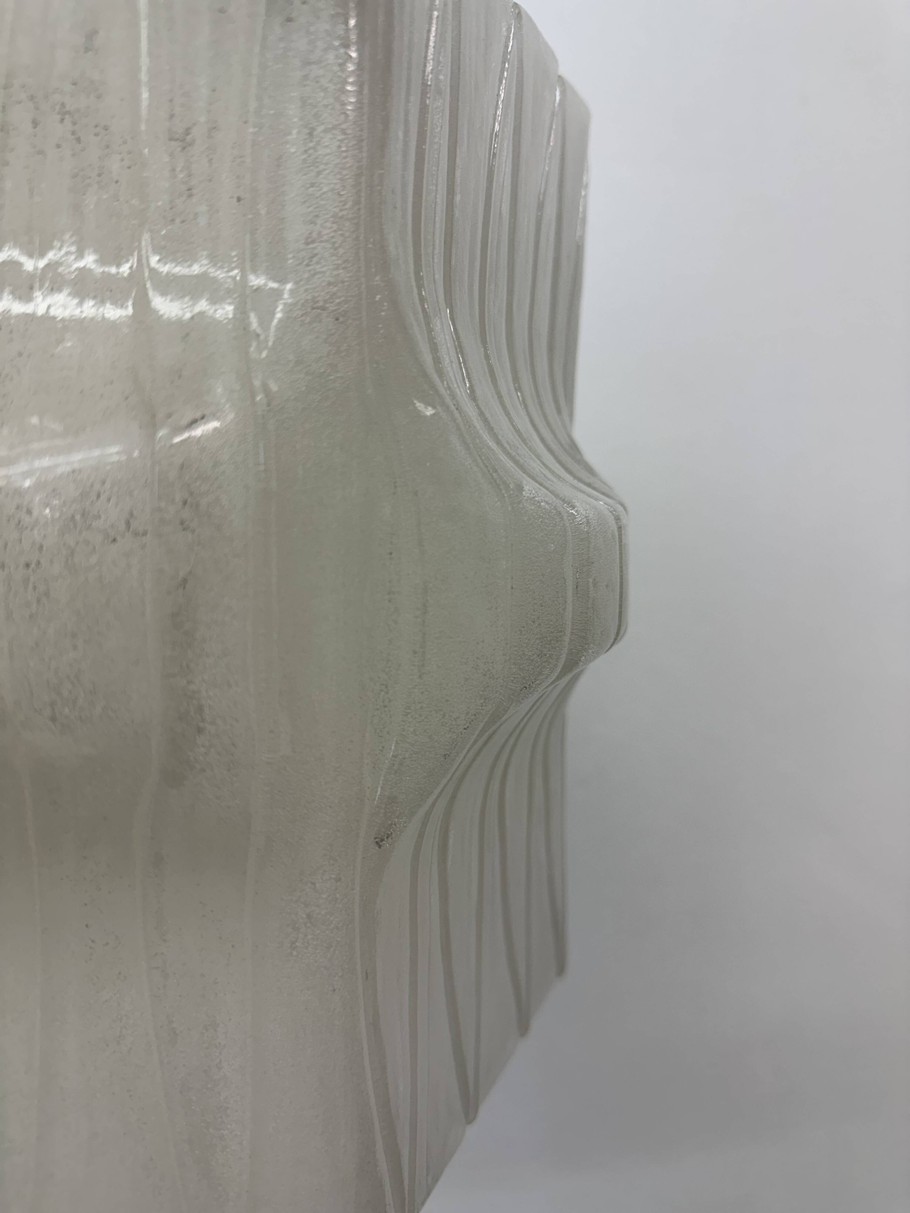 Mid-Century ice lucite pendant lamp , 1970s