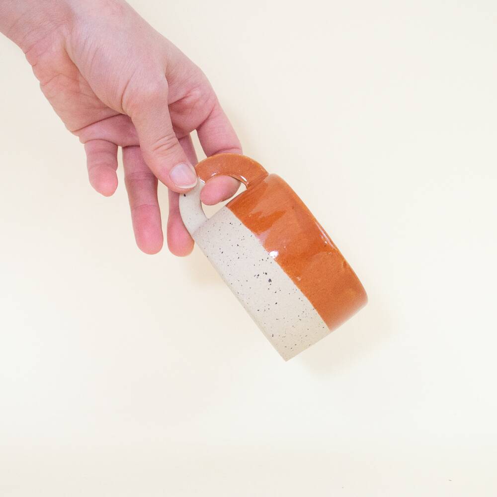 Small caramel coffee cup