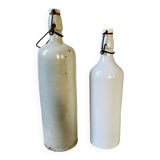 Set of two vintage stoneware bottles