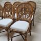 6 Chaises vintage en rotin peacock  Emmanuelle