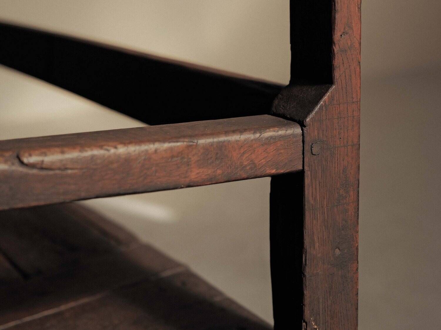 Wooden chest bench from Auvergne, 19th century