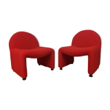 Pair of red Atal chairs
