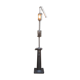 Old gas pump floor lamp in cast iron metal and glass 1930