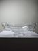 Art Deco glass bowl, in the style of Val Saint Lambert, with wide handles.