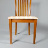 Set of 6 beechwood chairs