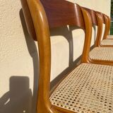 Suite de 4 chaises Baumann « Traineau »