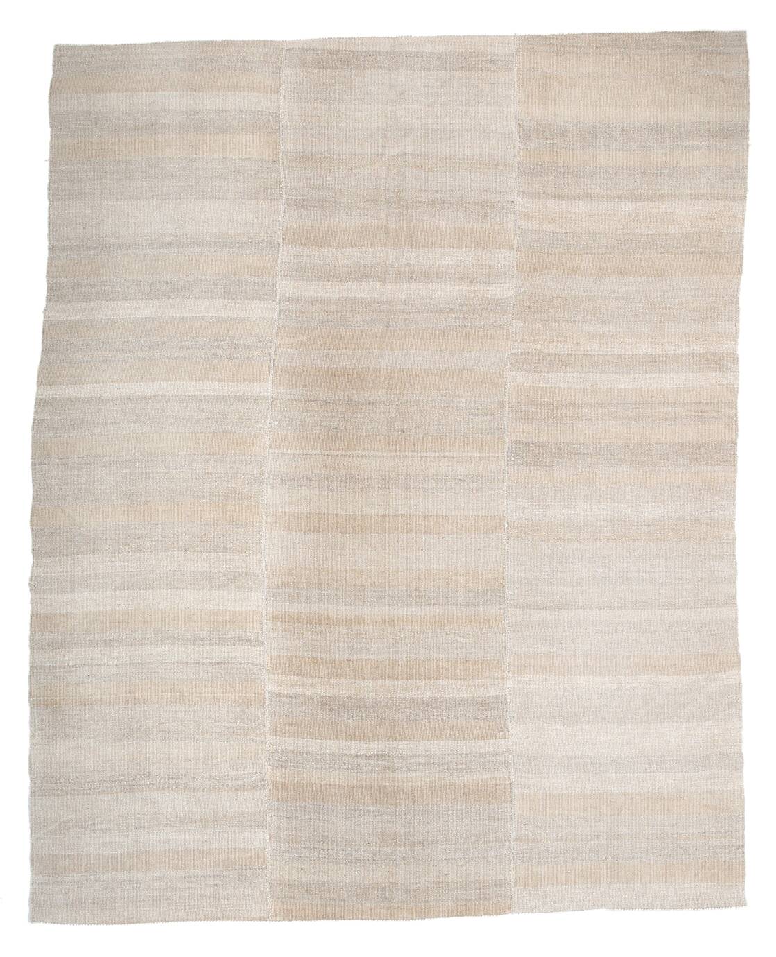 Tapis Kilim surdimensionné beige et crème 8x10, 234x294 cm