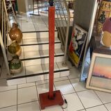 Leather floor lamp