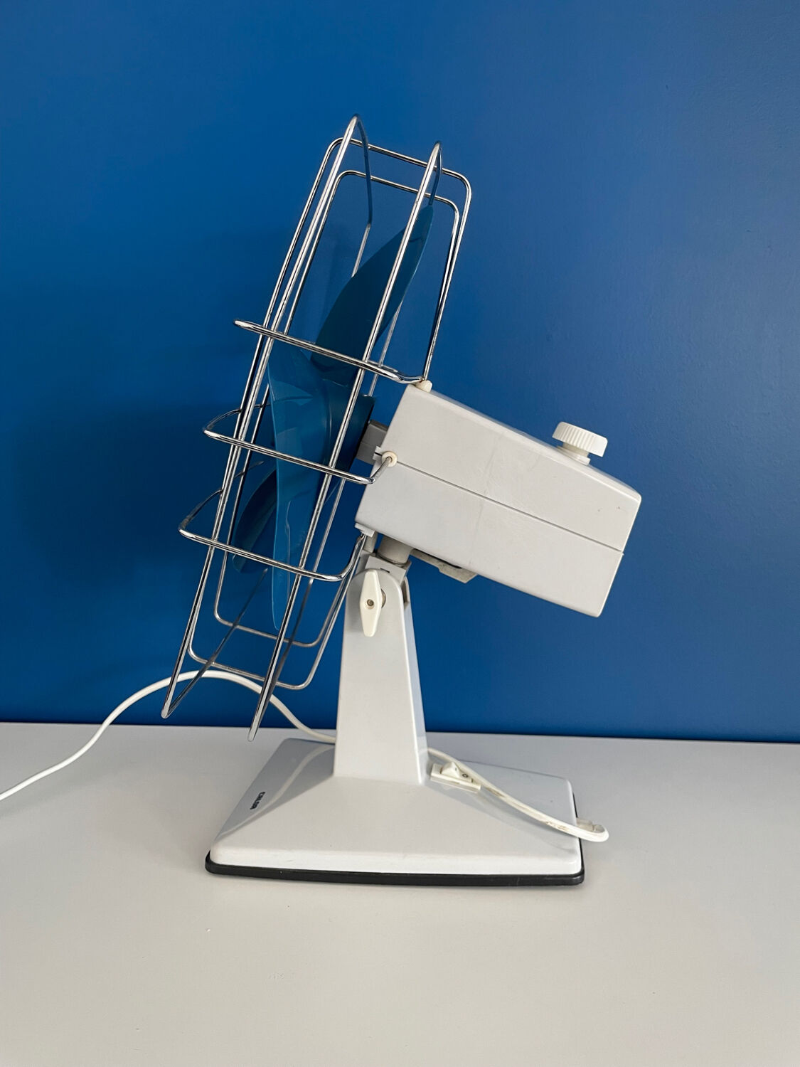 Ventilateur calor bleu et blanc