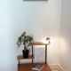 Oak and metal shelf