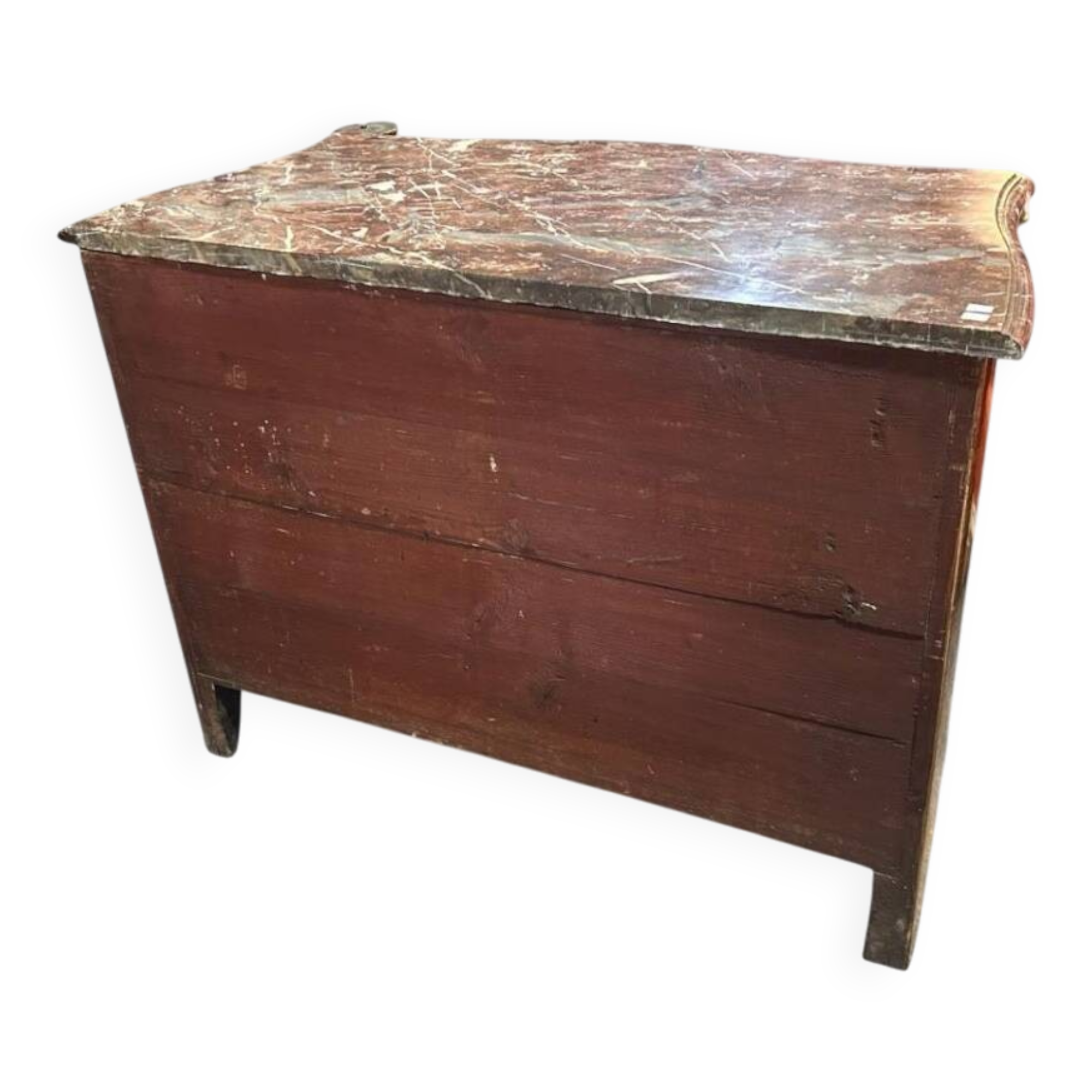 Louis XV period commode with violet wood veneer.