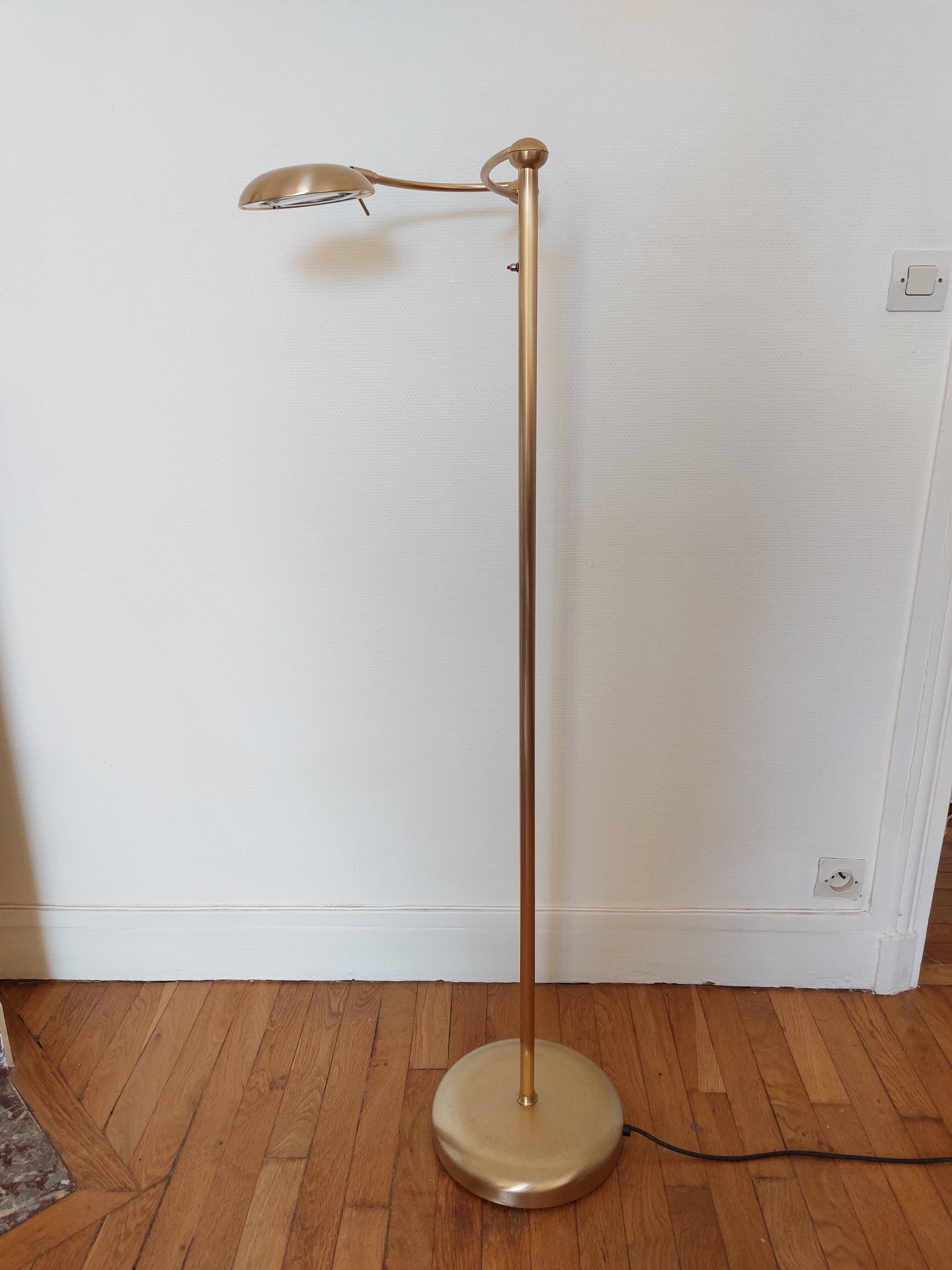 Vintage brass reading light