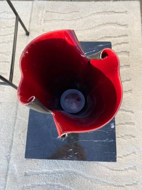 Vintage Elchinger ceramic vase