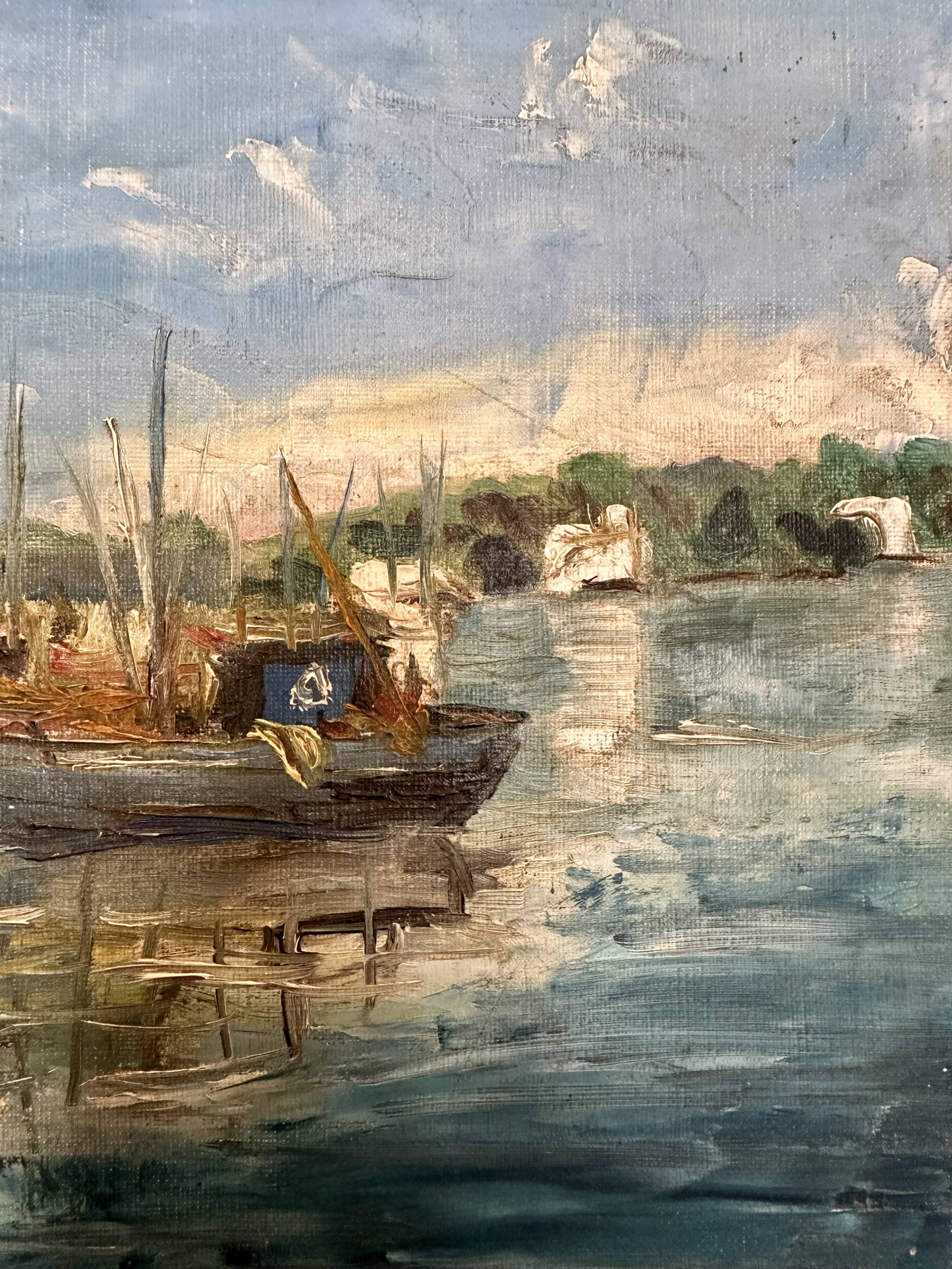 Original oil by Guy Pennamen – Concarneau, Brittany