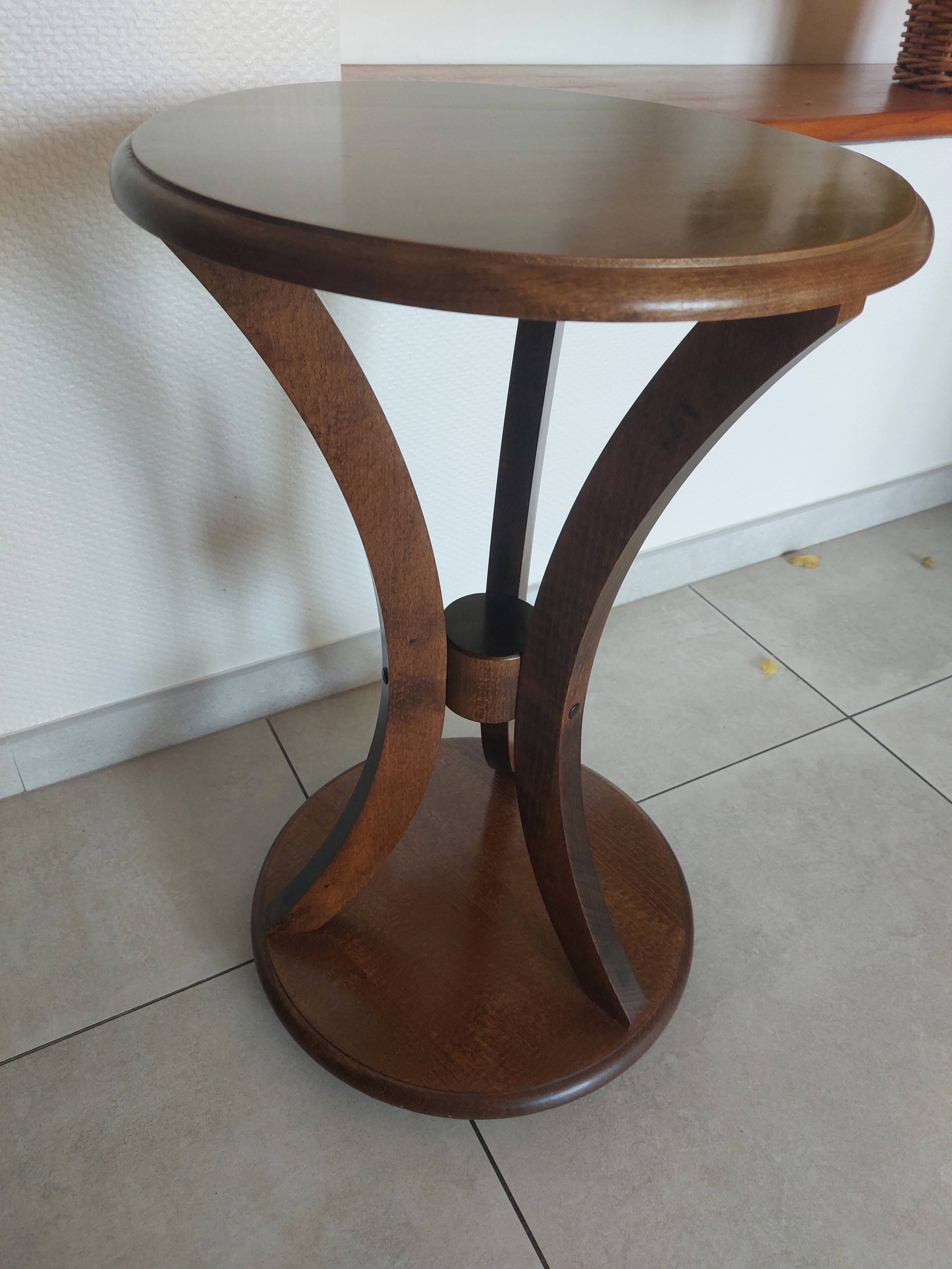 small round side table, end table