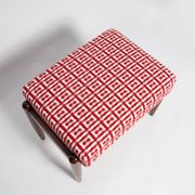 Mid Century GFM stool pair in Dedar Jacquard Tweed, E. Homa, Europe, 1960s