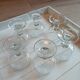 6 old champagne glasses
