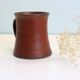 Handmade mug, French manufacture of Taizé, vintage pottery,