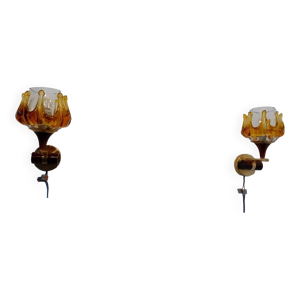 Paire d'appliques années - vienne