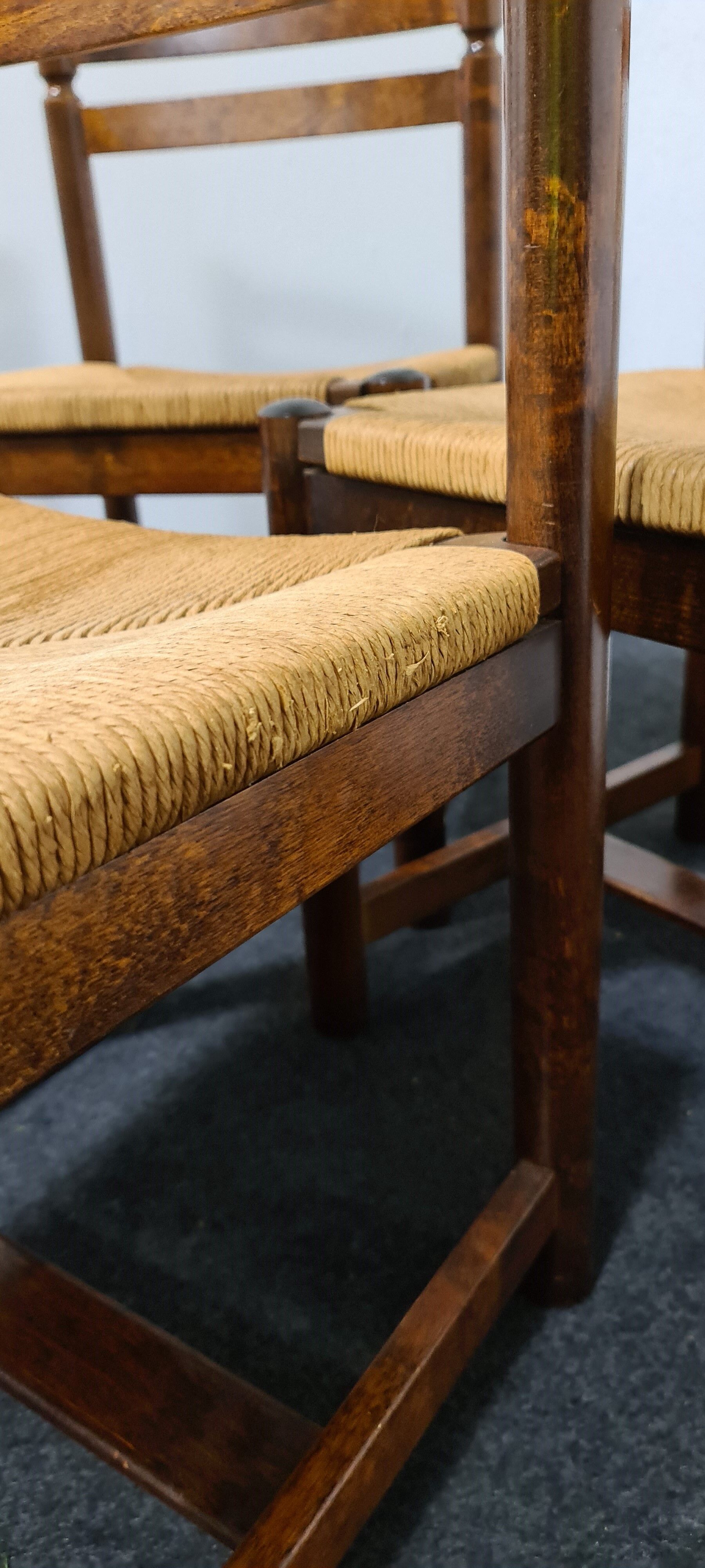 Set of 5 vintage dining chairs by Asko Finland