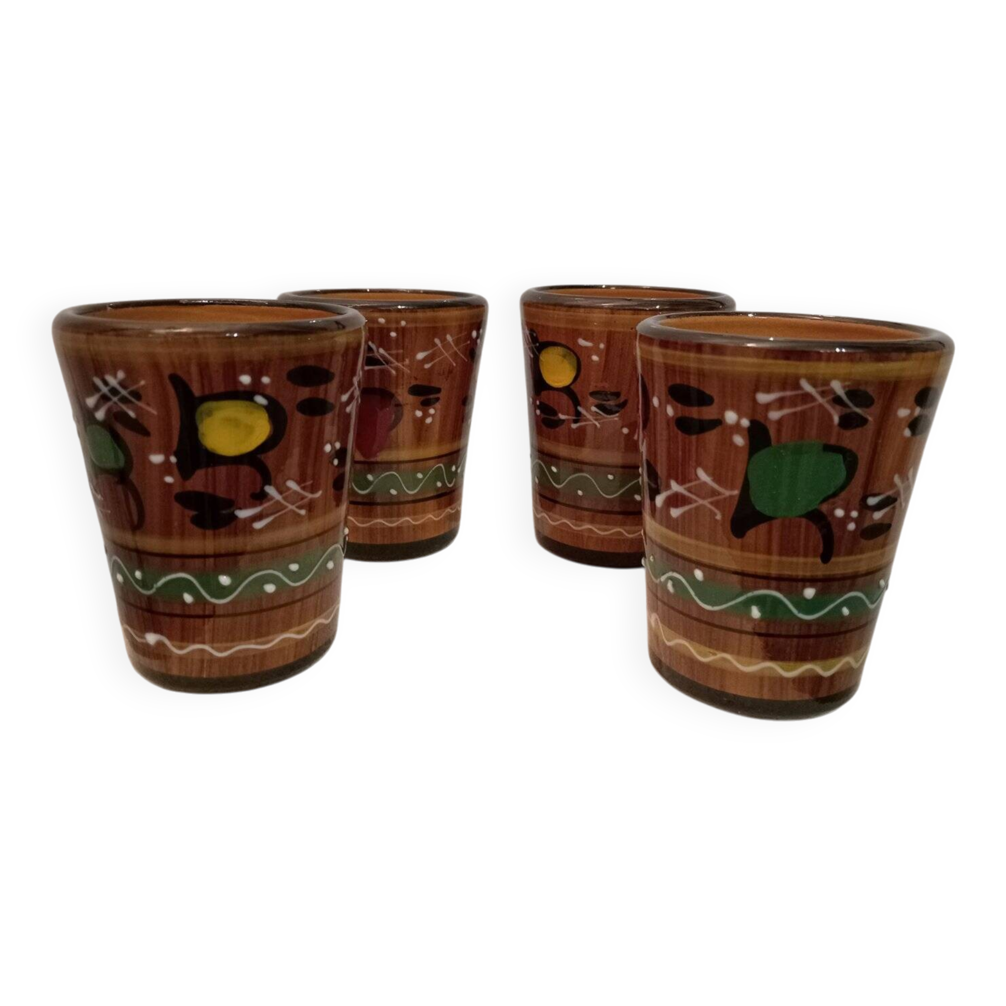 Deruta glasses, 1960s, set of 4