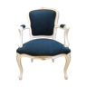 Renovated antique velvet chair