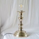 Silver metal lamp base
