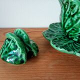 small cabbage-shaped slip pot