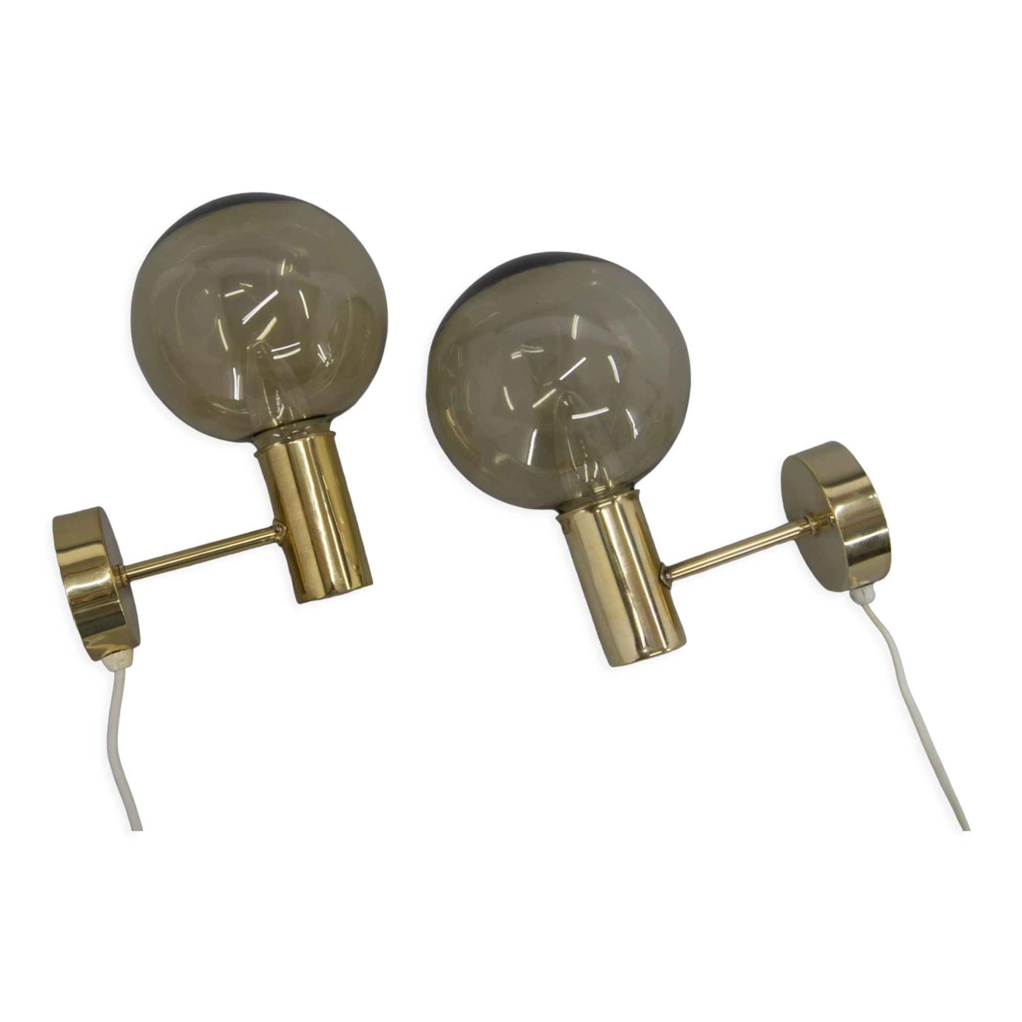 Set of Two Hans-Agne Jakobsson Wall Lamps, 1960s