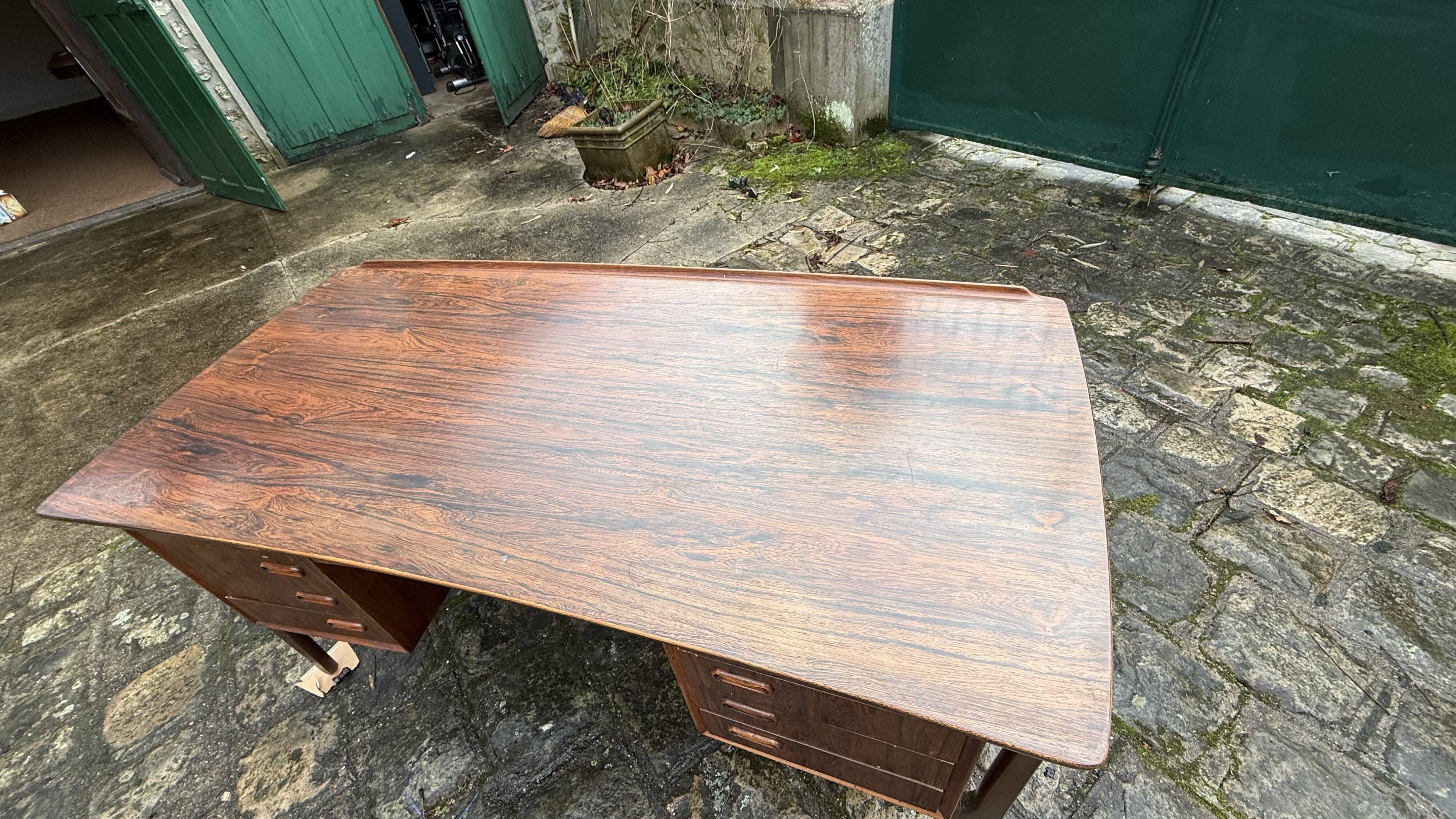 Bureau Mid-Century en Teck par Svend Age Madsen pour HP Hansen, Danemark,
