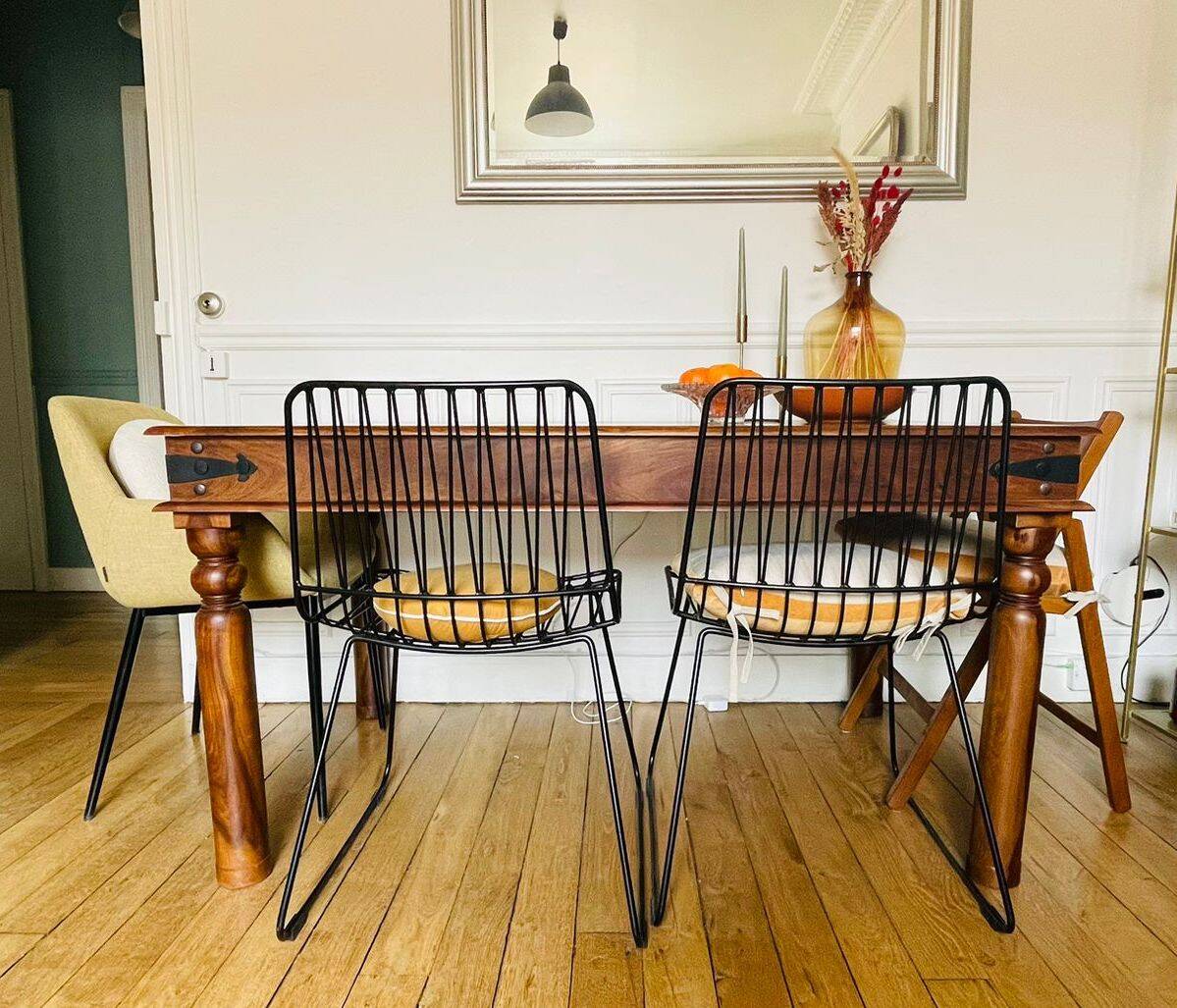 Dining table in solid sheesham — Indian colonial style — John Lewis