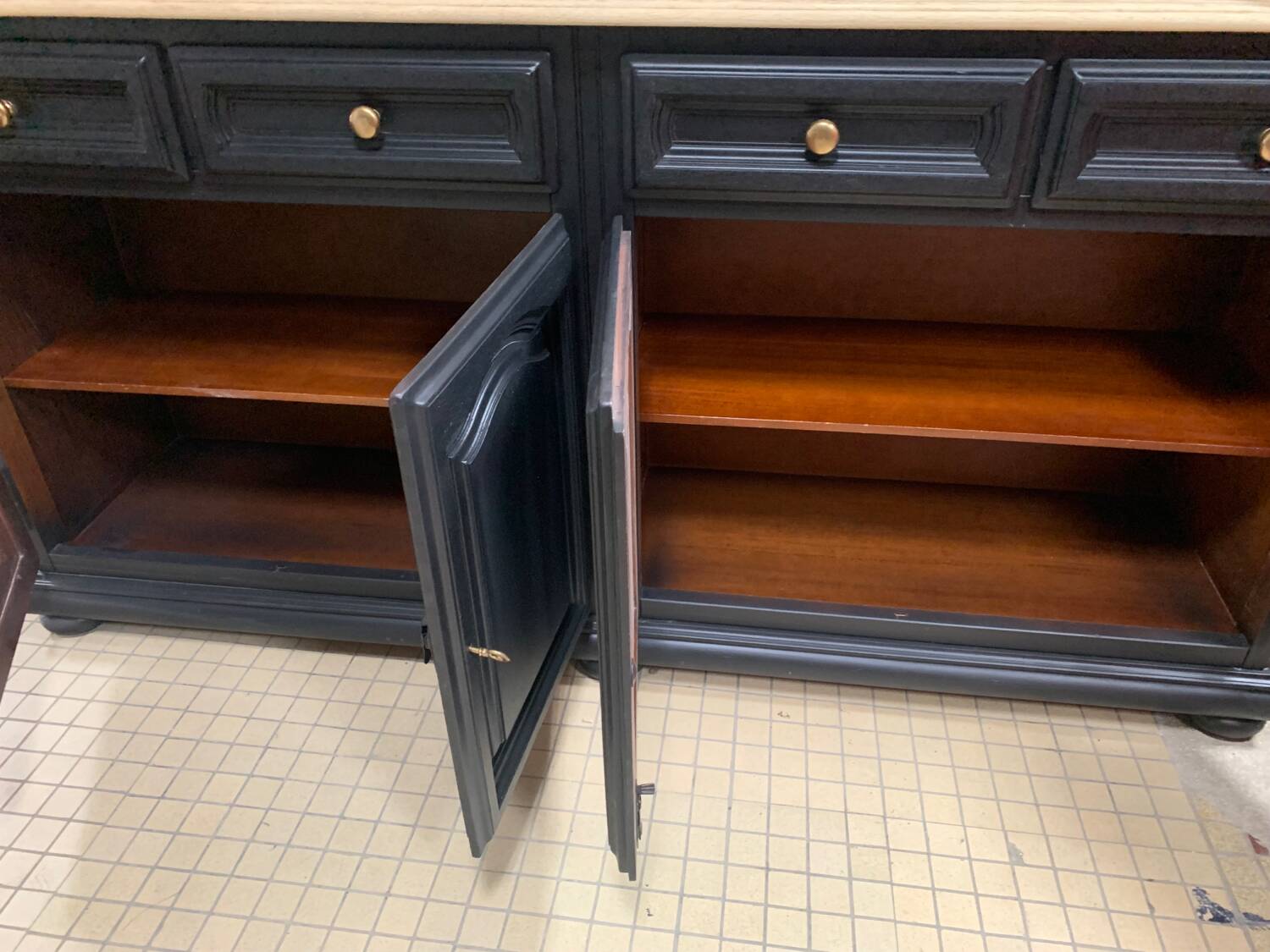 Old industrial sideboard revamped