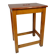 Vintage handmade workshop stool with handle, Belgium 1960