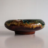 Multicolored ceramic ashtray