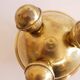 Paire de bougeoirs scandinave en laiton 1970