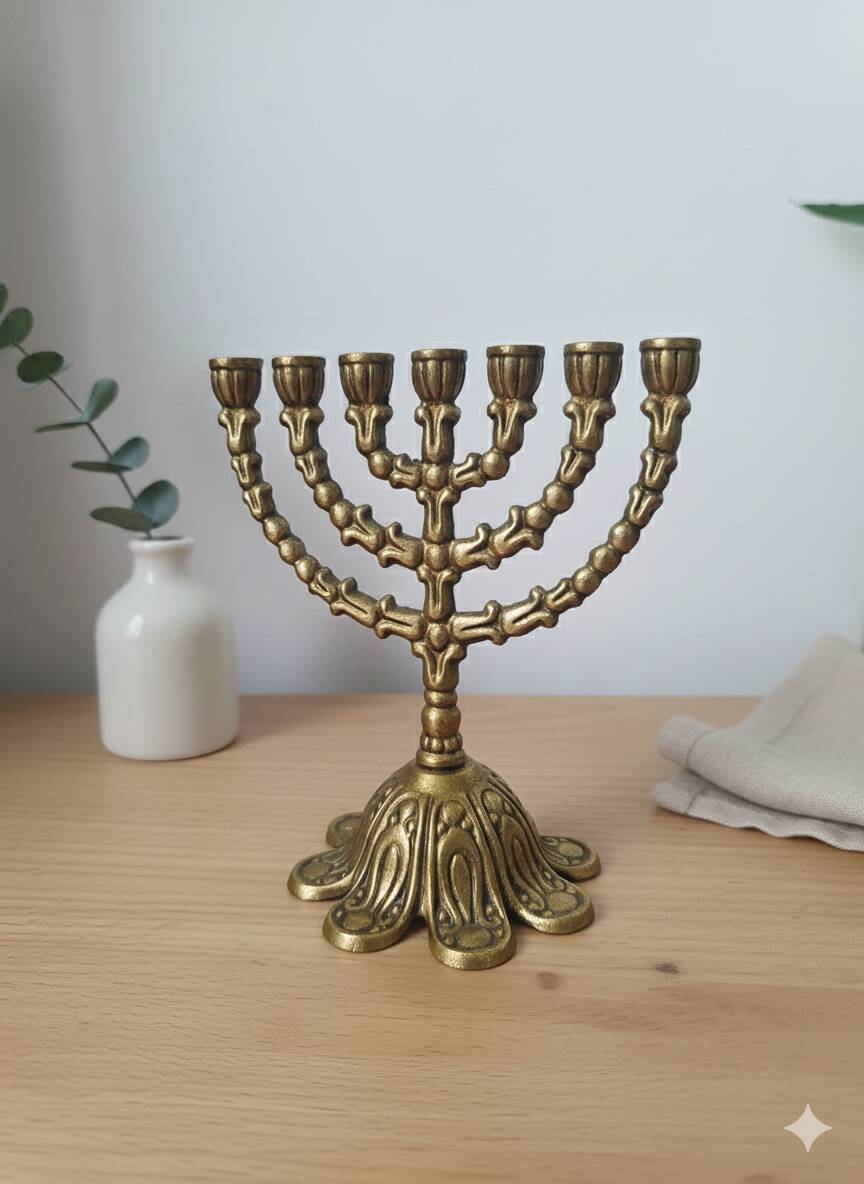 Menorah en laiton