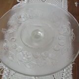 Flat vintage glass cherries and strawberries