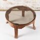 Table basse vintage en rotin