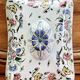 Ancien plat couvert faïence Gien modèle corne d’abondance XIX