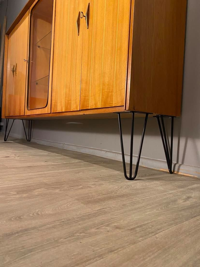 Bibliothèque sur les jambes vintage des années 60, années 1960