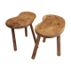 Tabourets brutalistes