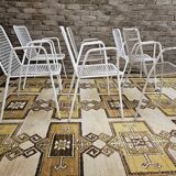 Set of 6 chairs and 1 rocking chair Rio by Emu 1960