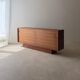 Danish mid-century teak sideboard with sliding doors