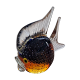 Parchment paperweight murano fish