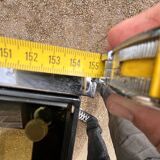 Smoked glass dining table