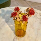 Petit vase en verre transparent