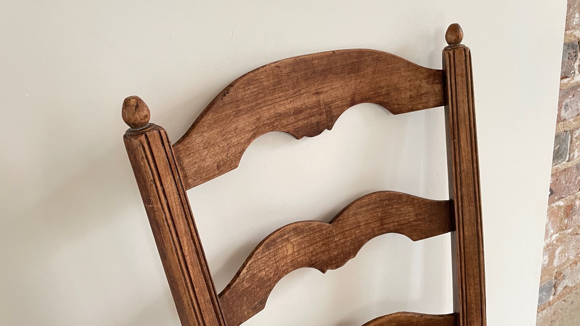 Low straw chair country style