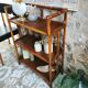 Vintage rattan shelf