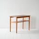 Vintage Scandinavian coffee table 1950s in beech and teak