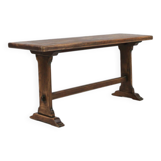 French wooden bench in solid wood, ca 1900